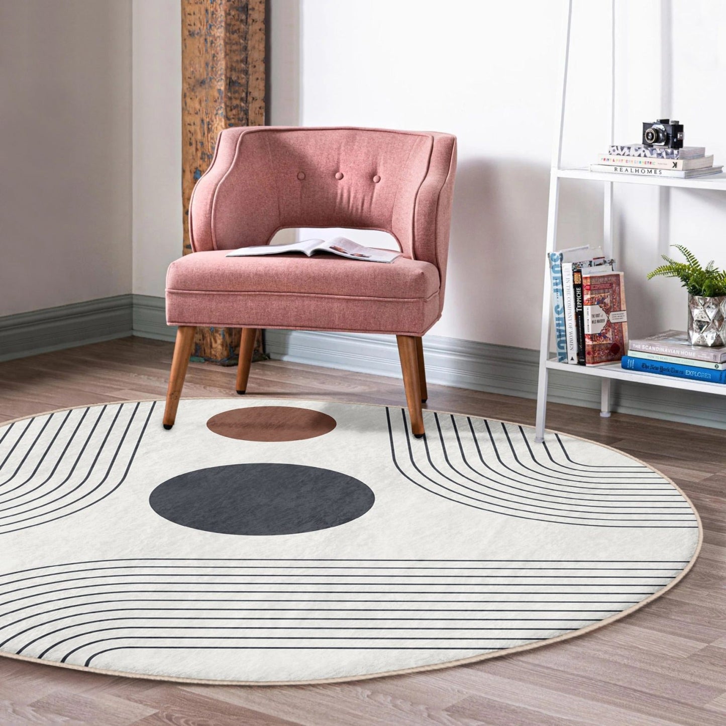 Abstract Round Rug